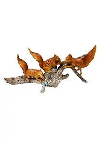 Фигурка декоративная Белочки на листе (22х8х9,5) (235471)