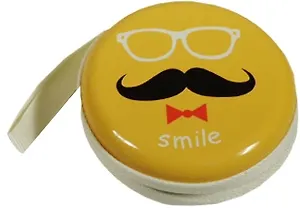 Монетница на молнии Усы (металл), d=7см, h=3см