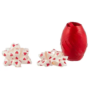 Набор для упаковки «Красный и сердечки»