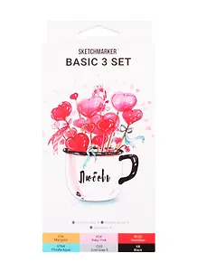 Маркеры 06цв "Basic 3" карт.кор., Sketchmarker