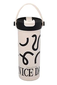 Термостакан Графический паттерн (белый) (пластик/металл) (610мл) (12-7306-202510-STB-34)