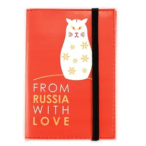 Обложка для паспорта Ps 9.1.1 с рисунком, ткань, на резинке, инд.уп., подвес, Буккеа