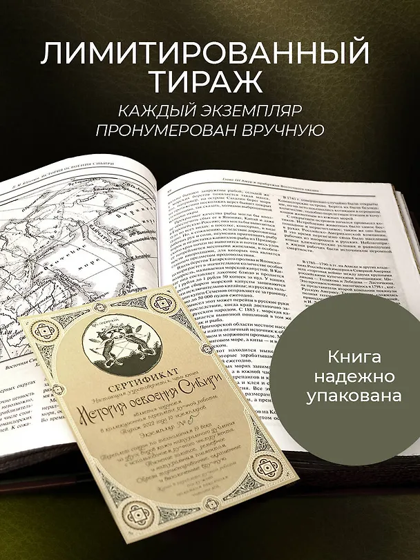 Книга История освоения Сибири. Иллюстрированное издание в коллекционном инкрустированном переплете ручной работы с четырьмя видами тиснения и украшенным обрезом () — 8