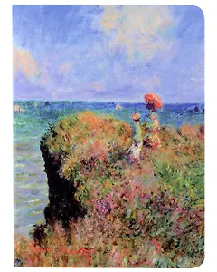 Записная книжка А6 32л кл. "Клод Моне Прогулка по скалам", сшивка