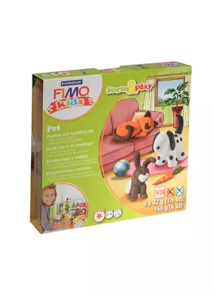 FIMO kids form&play Детский набор Домашний любимец (8034 02 LZ) (8+) (упаковка) (Эксмо) — 2471274 — 1