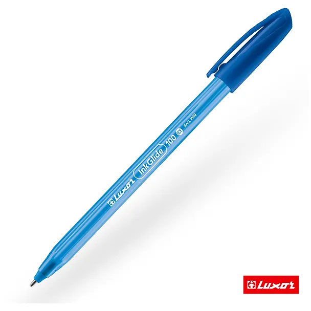 Шариковая ручка синяя 0,7 мм, InkGlide 100 Icy, Luxor 261644 — 2