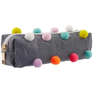Пенал-косметичка «Помпон», 19 х 4.5 см