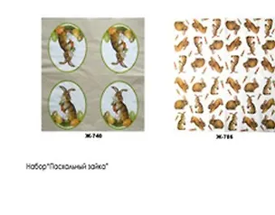 Наб. салф. для декупажа Пасхальный зайка (НСД2010) (2шт) (упаковка) 2299254