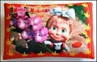 Подушка декоративная антистресс Маша и Медведь (2589/КР-9) (40 см) 2339343