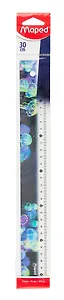Линейка 30см "DEEPSEA PARADISE" пластиковая, инд.уп., Maped
