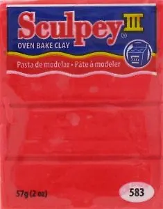 Скалпи-3 запекаемый пластик красный яркий (57г) (S302583) 2288348