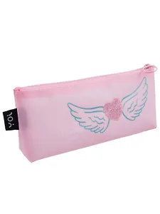 Пенал-косметичка силиконовый "Сердечко с крыльями", розовый, Yoi