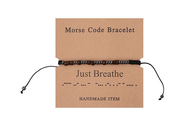 Браслет «Морзе. Just Breathe» 3135442 — 1