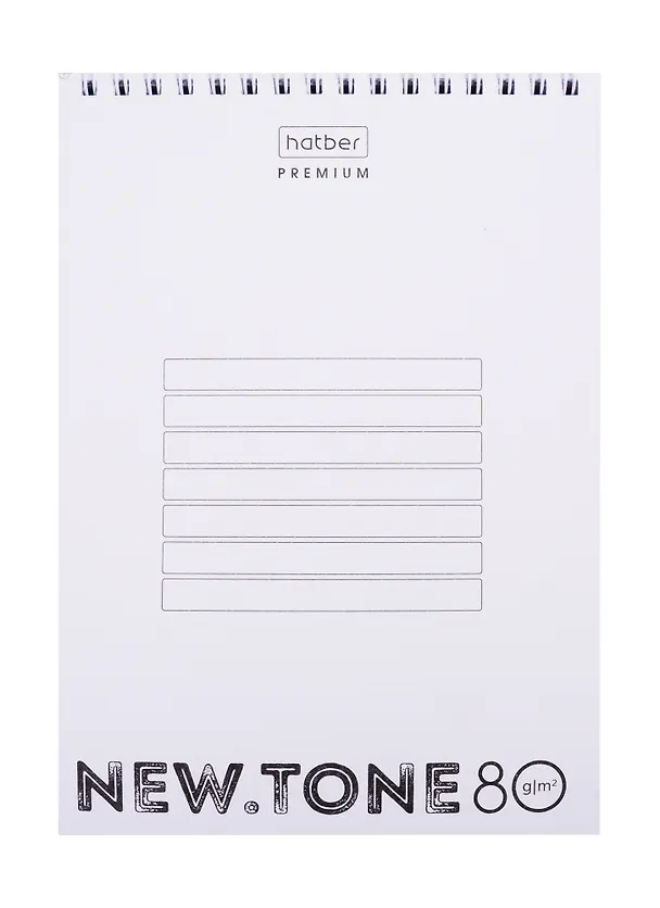 Блокнот А5 80л кл. "NEWtone PASTEL Незабудка" офсет 80г/м2, пласт.обл., гребень 257666 — 3