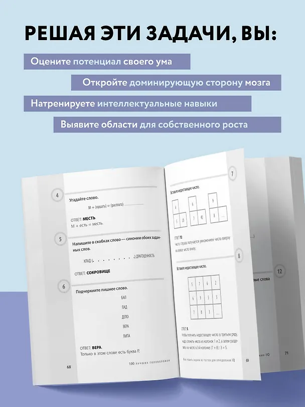 Книга 100 головоломок для тренировки мозга. Узнай свой IQ () — 6