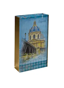 Органайзер трехблочный "Горизонтальные полоски" 95*160мм, обл.7БЦ, магнитн.замок, глянц.ламинация, тиснение фольгой, ассорти, Феникс