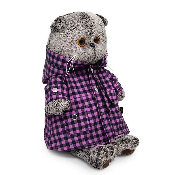 Мягкая игрушка Басик в клетчатом плаще (Ks19-261) 3077608 — 3