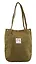 Сумка-шоппер с кнопкой оливковая (вельвет) (33х31) Bookvalno — 3027381 — 1