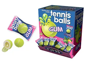 Жевательная резинка FINI Тенисные мячики, лимон-лайм (поштучно)