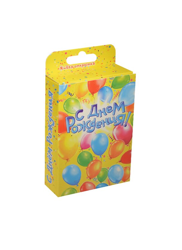 Открытка растущая травка С днем рождения шарики (12х25) (870759) 2462284 — 1