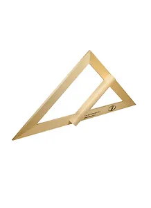 Угольник классный 45*90*45 деревянный, Красная звезда