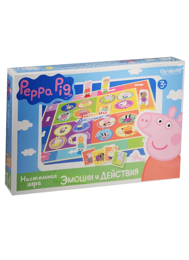 Настольная игра, Оригами, Peppa Pig Эмоции и действия 01589 2551429 — 1