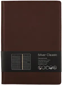 Еженедельник недатированный «Silver Classic», 72 листа, А4