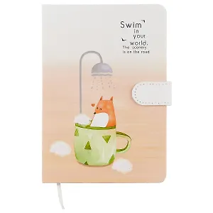 Блокнот «Лис под душем», 256 страниц, А5