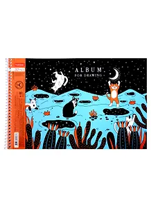 Альбом для рисования Hatber, "Дотянуться до небес", А4, 32 листа, на спирали, в ассортименте