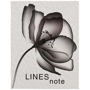 Книга для записей А5 96л лин. "Flower" интегр.перепл., глянцевая ламинация