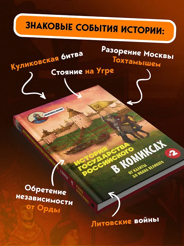 Книга История государства Российского в комиксах. От Куликовской битвы к "стоянию на Угре" [2] (Александр Кондратьев) — 10