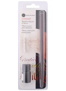Набор для каллиграфии "Round Hand", 3,5мм, чернила сепия, блистер, Manuscript