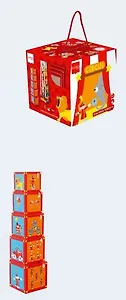 Настольная игра, Stacking Tower Circus Башня Цирк 5 кубиков