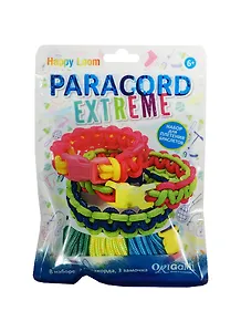 Набор для творчества Оригами Happy loom Паракорд экстрим: 3 паракорда, 3 замочка, инструкция. арт.0