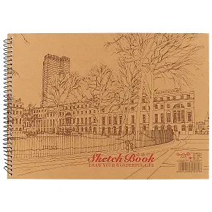 Альбом для эскизов AnAn, "Sketch Book. Draw your wonderful life", А4, 30 листов, на спирали