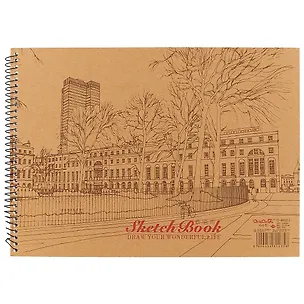 Альбом для эскизов AnAn, "Sketch Book. Draw your wonderful life", А4, 30 листов, на спирали 238241