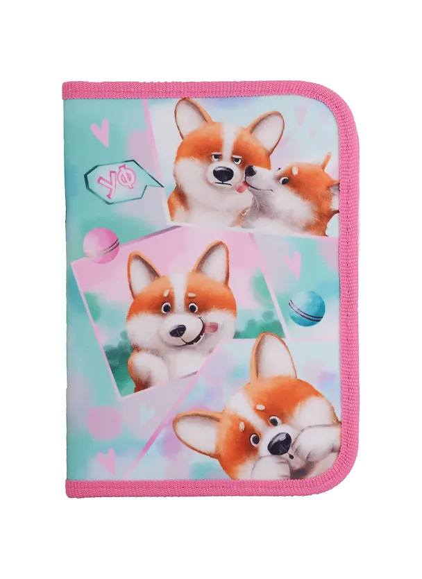 Пенал 1отд. "Чудо-Корги" 20*14, с 2-мя откид. планками 2990169 — 2