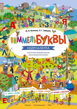 ВиммельБуквы. Нейроазбука. Карточки-виммельбухи. Демонстрационный материал — 3042696 — 1