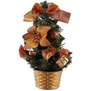 Искусственная ёлка с украшениями, 20 см