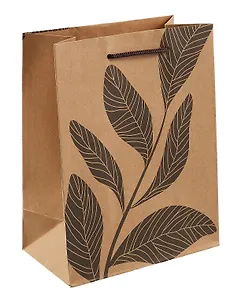 Пакет А5 23*18*10 "Ветка"крафт, женск.