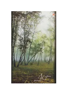 Блокнот А5 40л кл. "Природа" карт.обл., на скрепке, ассорти, Альт