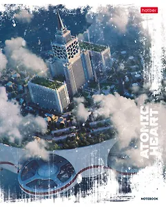 Тетрадь в клетку Hatber, "Atomic Heart 5", 96 листов, в ассортименте