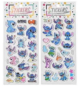 Наклейки декоративные УШАСТИК, 10.5*25 см, 6 дизайнов, ОПП-упаковка