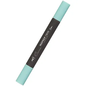 Маркер художественный "Сонет" бирюзовый светл., двухсторон., тонк. и широк.долото, Сонет