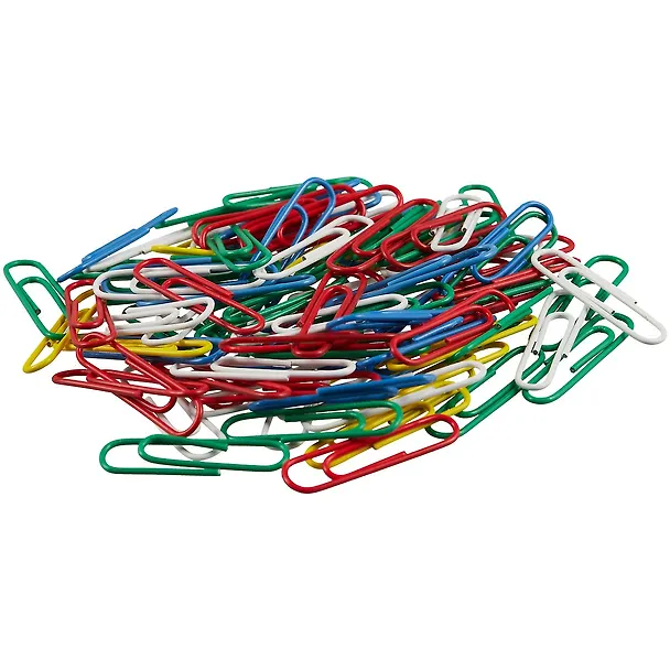 Скрепки 33мм 100шт винил, ассорти, к/к, ErichKrause 262284 — 3