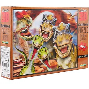 Пазл Super 3D, Дино селфи (Dino Selfie ) 500 эл.,61*46см. 2663687
