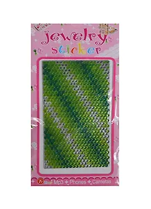 Набор д/творчества Стразы литые для телефона на картонке Jewelry sticker (1461-1/30) (желто-зеленые)