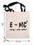 Сумка-шоппер E=MC (Energy=milk*coffee)  бежевая, текстиль 40см.*32см. — 2786159 — 2