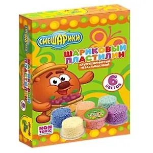 Набор Смешарики Шариковый пластилин (83833) (6цв) (коробка) (4+)