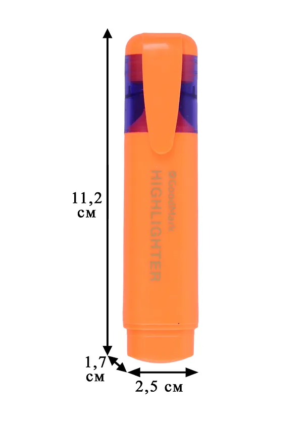 Текстовыделитель GoodMark, оранжевый 1-5 мм 238518 — 3